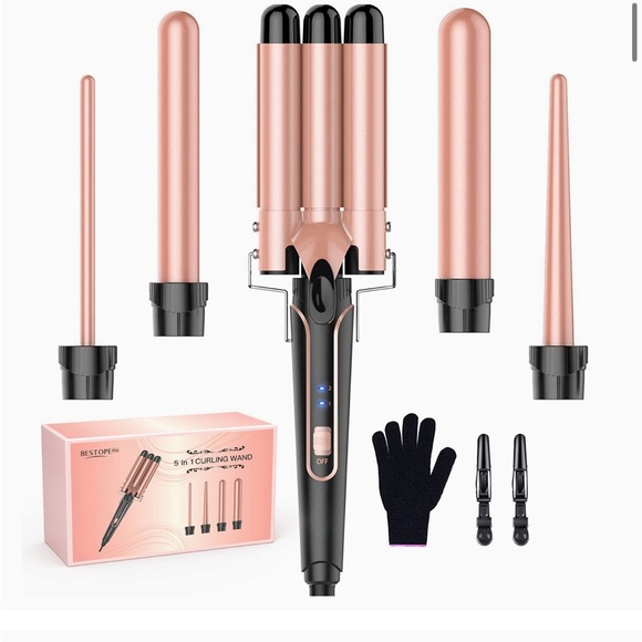 Bestope Pro 5 in 1 Curling Wand BNIB 📦 - Picture 1 of 9